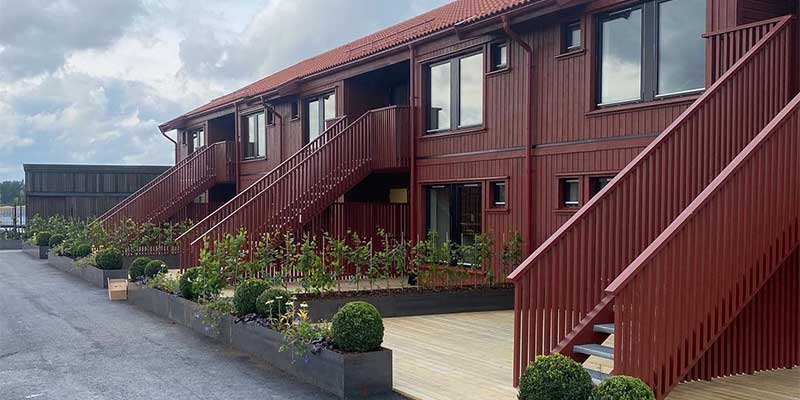 Nybyggnation av bostadsrättsföreningen Troxhammarterassen