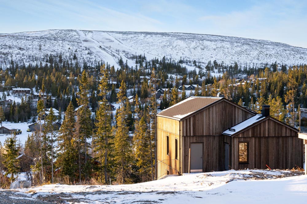 Nybyggnation av fjällstugor i Vemdalen
