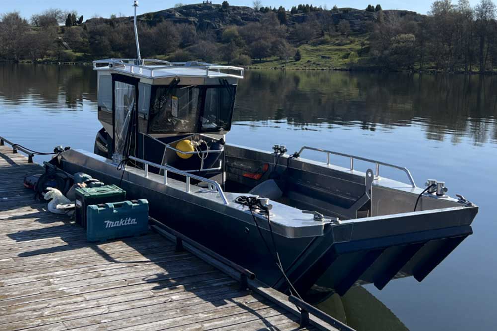 Sjöentreprenad vid Mälaren