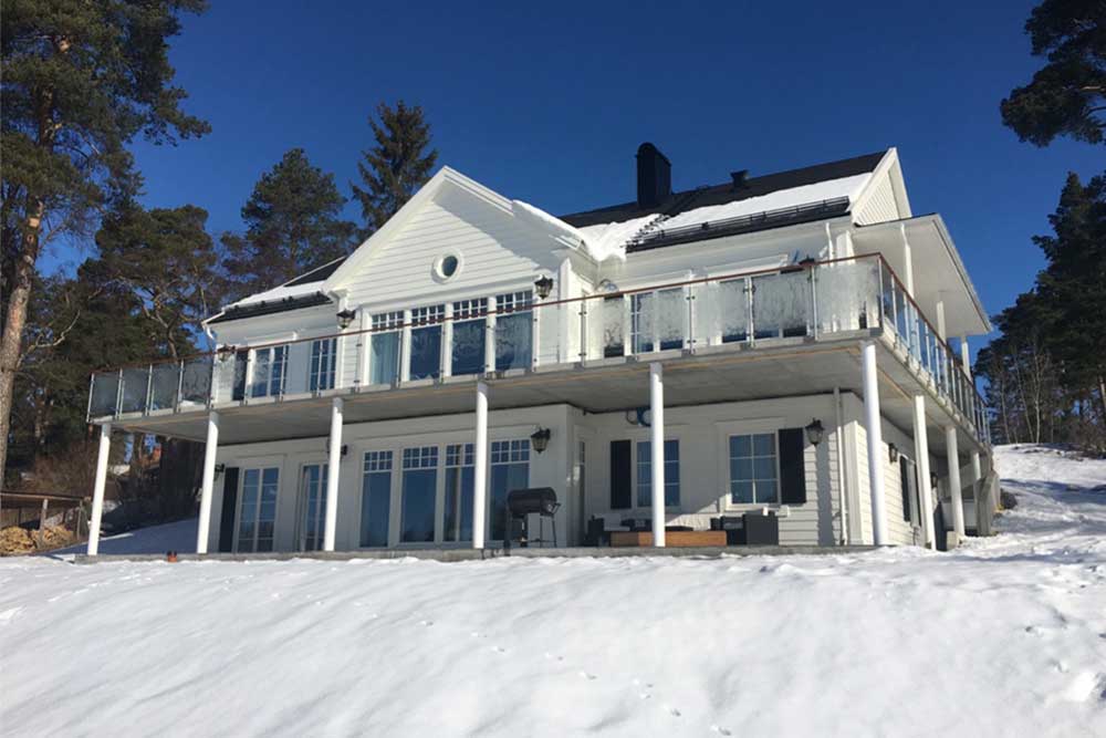 Nybyggnation av en villa i Åkersberga