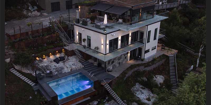 Nybyggnation av en villa i Gällstaö